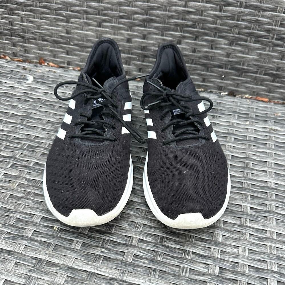 Adidas Women’s Cloudfoam Qt Flex Black White Running Shoes Size 9 - Picture 4 of 11